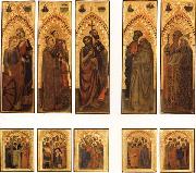 GIOVANNI DA MILANO The Ognissanti Polyptych:SS.Catherine and Lucy,Stephen and Laurence,john the Baptist and Luke,Peter and Benedict,james the Greater and Gregory oil painting picture wholesale